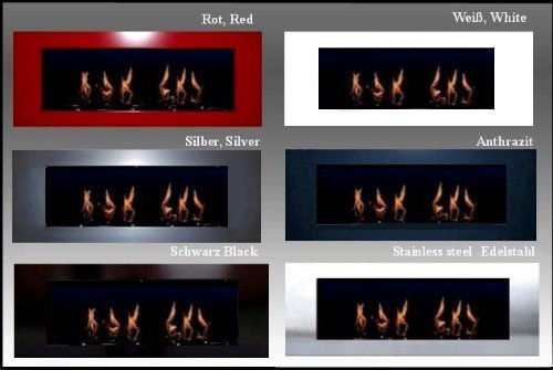Bio- Ethanol and Fire Gel Fireplace Model Celin - Choose from 6 colors (Anthracite) N2