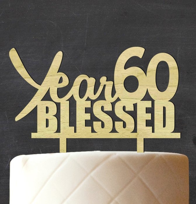 "50 Fabulous" Custom Wedding Anniversary, Birthday Cake Topper Personalized Rustic Woodn Cake Topper 7"-8" Inches... N5