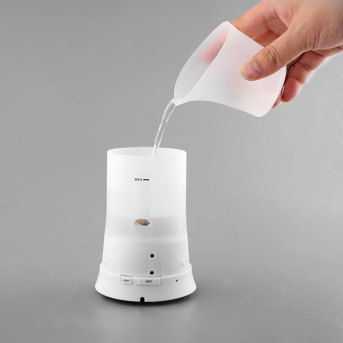Deckey Aroma Diffuser Ultrasonic Humidifier Essential Oil Two Modes of Cool Mist 7 Color Changing Auto Off For... N4