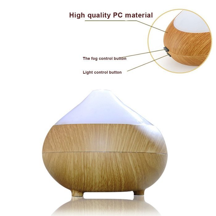 120ml Essential Oil Diffuser Ultrasonic Cool Mist Aroma Humidifier Aromatherapy Diffuser Wood Grain Whisper Quiet... N5