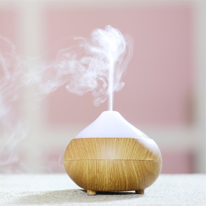 120ml Essential Oil Diffuser Ultrasonic Cool Mist Aroma Humidifier Aromatherapy Diffuser Wood Grain Whisper Quiet... N6