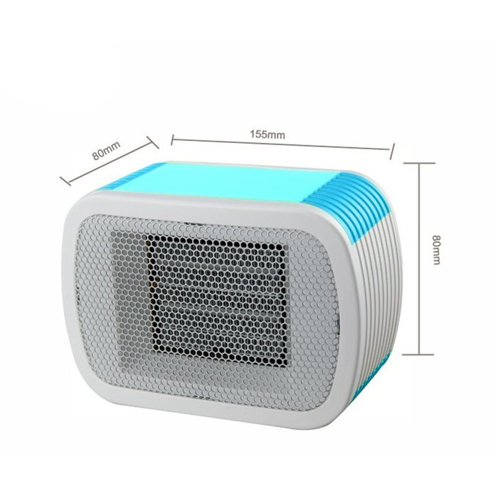 Rubility Multi-functional Warmer Mini Heater Household Office Desktop Electric Heater PTC Mini Fan Warmer (Pink) N12