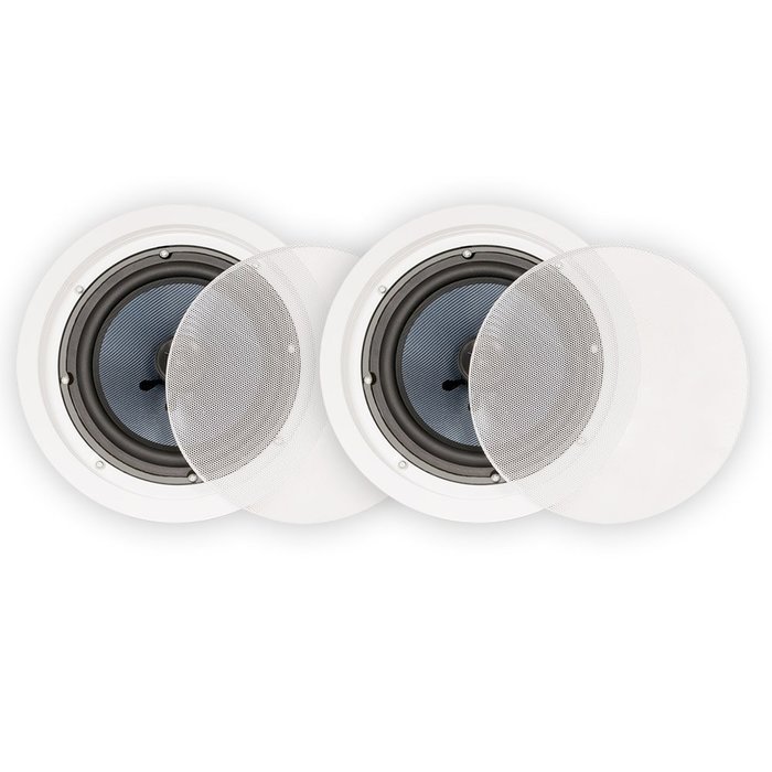 Blue Octave Home BDC82 Round In-Ceiling Speakers (White)