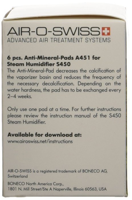 BONECO A451 Anti-Mineral Pads, 6 pack N4