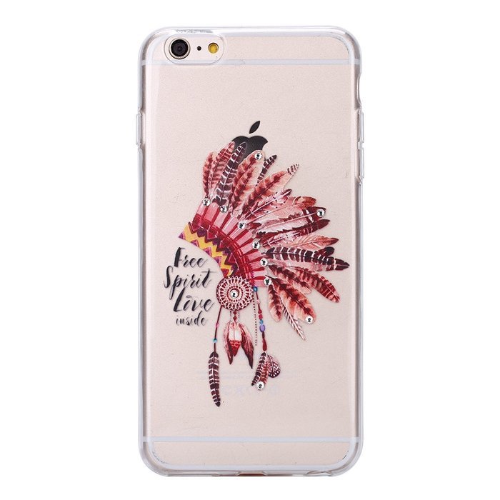 iPhone 7 Case, PHEZEN iPhone 7 Clear Soft TPU Protective Case Back Cover with Beautiful Cherry Blossom Flower... N13