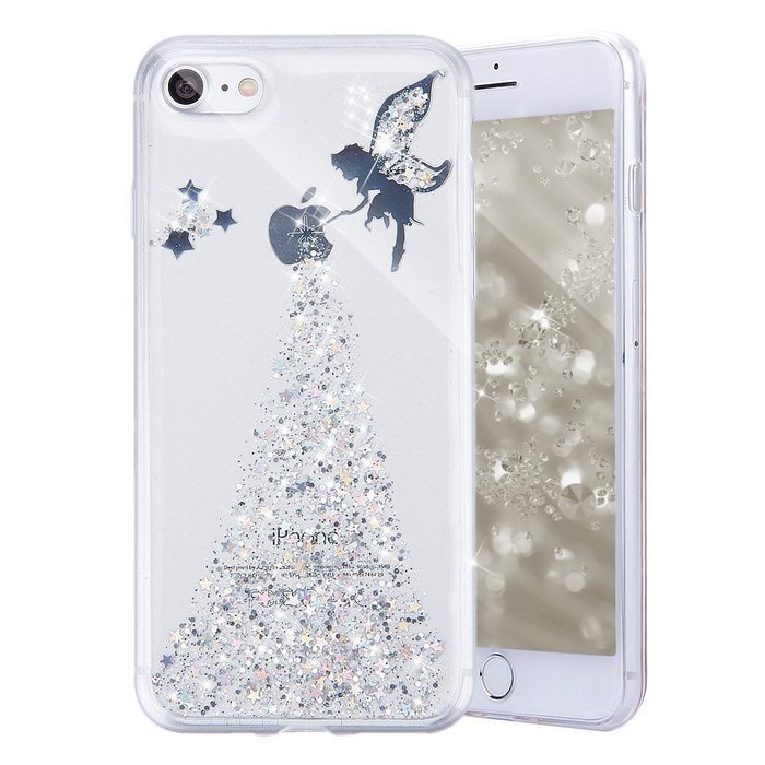iPhone 7 Case, PHEZEN iPhone 7 Clear Soft TPU Protective Case Back Cover with Beautiful Cherry Blossom Flower... N14