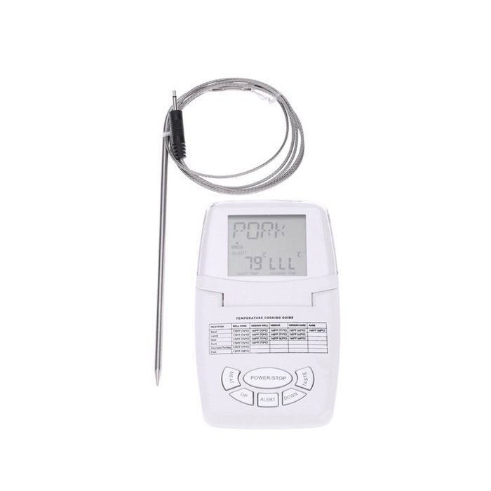 Hense Digital Precision Meat Thermometer for Cooking BBQ Grill,Oven Wireless Countdown Stainless Steel Probes... N4