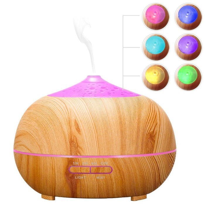 Arova 400ml Aromatherapy Essential Oil Diffuser - Portable Ultrasonic Diffuser Cool Mist Air Humidifier - Timer...