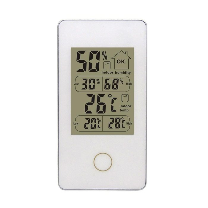 Londa Mini Indoor Thermometer Hygrometer Wireless Weather Station Indoor Humidity Monitor(White) N2