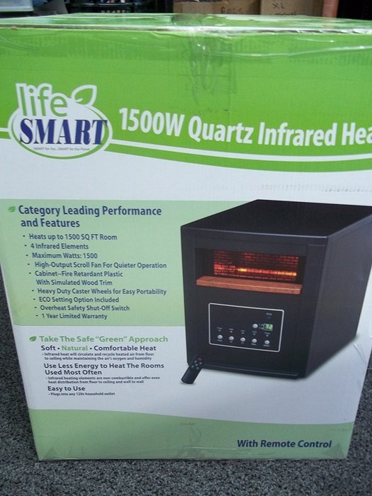 Lifesmart LS-4P1500HOM Plastic Infrared Heater