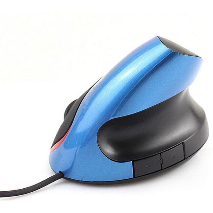 Spritech(TM) USB Wired Health Vertical Mouse Human Ergonomic Wireless Mouse 5 Button Vertical Ergonomic Mouse N4