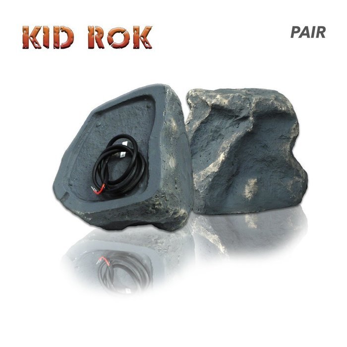 KiD RoK Outdoor Rock Speaker Grey Slate by Sound Appeal