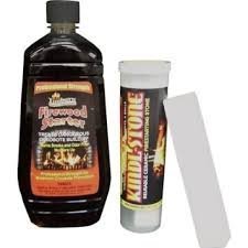 Timburn Chimney Creosote Treatment Firestarter and Kindl-Stone - For Woodburning Fireplaces and Stoves, Model#...