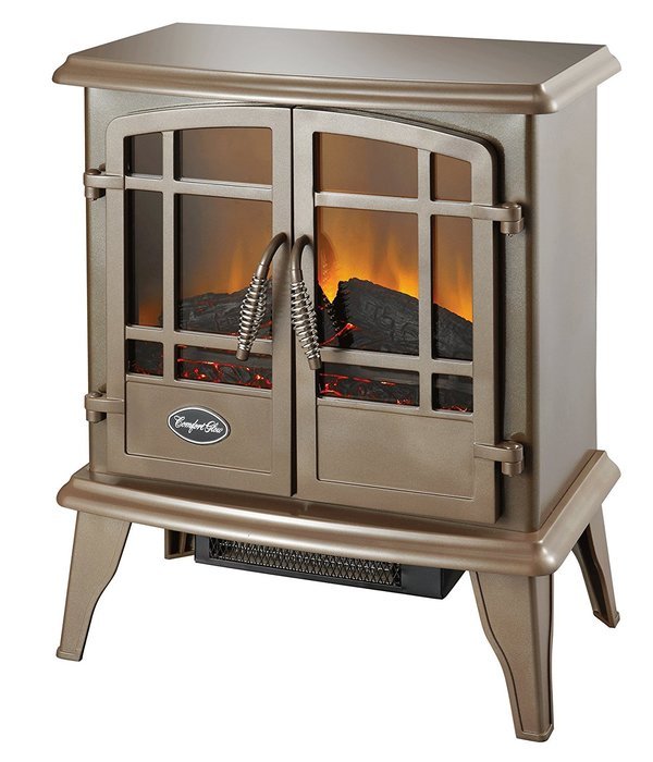 Comfort Glow, ES5132 Keystone Electric Stove with Thermostat, Bronze Finish