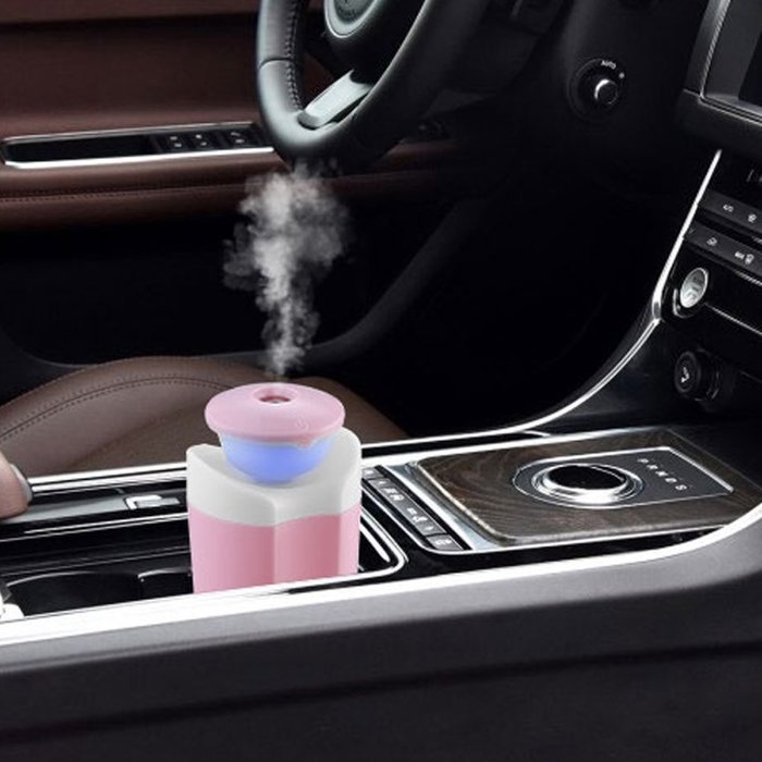 Eazzzy Portable Mini Car Air Humidifiers 250ML with Function Waterless Automatic Shut-Off, LED Lighting for Baby... N4
