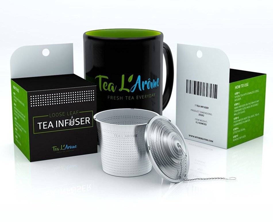TEA L'AR&Ocirc;ME&reg; [Premium] Tea Infuser, [304 Stainless Steel] [Highest Quality] Loose Leaf Tea Strainer [In Retail...