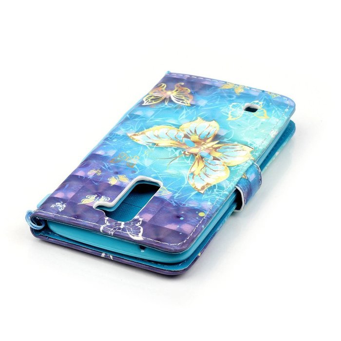 LG K7 Case,LG Tribute 5 Case,Yaheeda [3D Colored Drawing] [Flip Fit] Premium PU Leather Card-Slots Cash-Slots... N28
