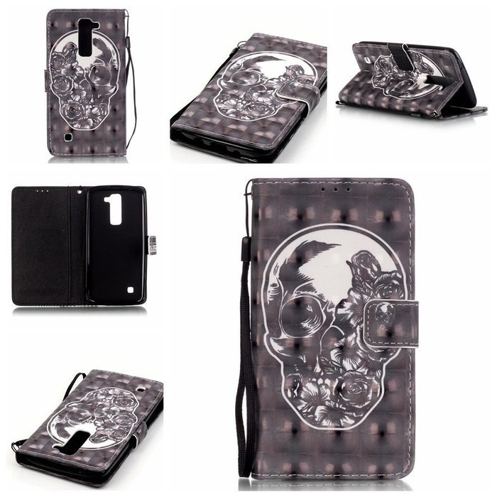 LG K7 Case,LG Tribute 5 Case,Yaheeda [3D Colored Drawing] [Flip Fit] Premium PU Leather Card-Slots Cash-Slots... N29