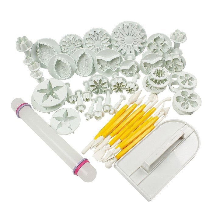 HomeyHouse&reg; 14 Sets (46pcs) Flower Fondant Cake Sugarcraft Decorating Kit Cookie Mould Icing Plunger Cutter Cake...