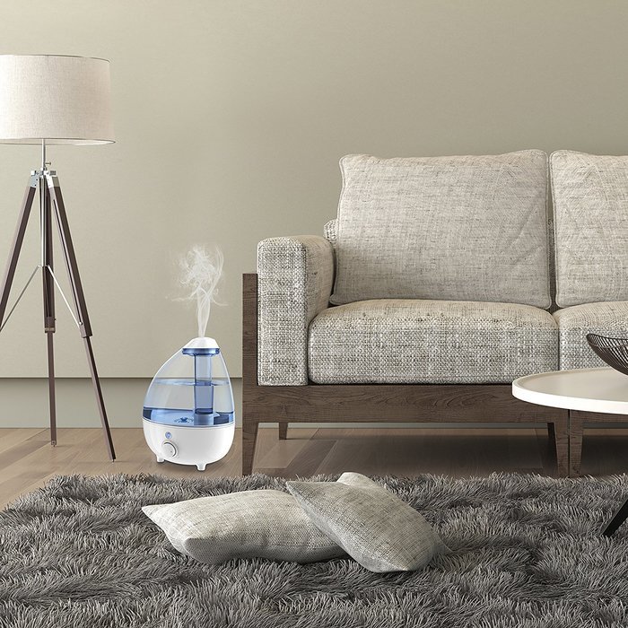 Ultrasonic Cool Mist Humidifier XL &ndash; 1-Gallon Water Tank with Variable Mist Control, Automatic Shut-Off, and Soft... N6