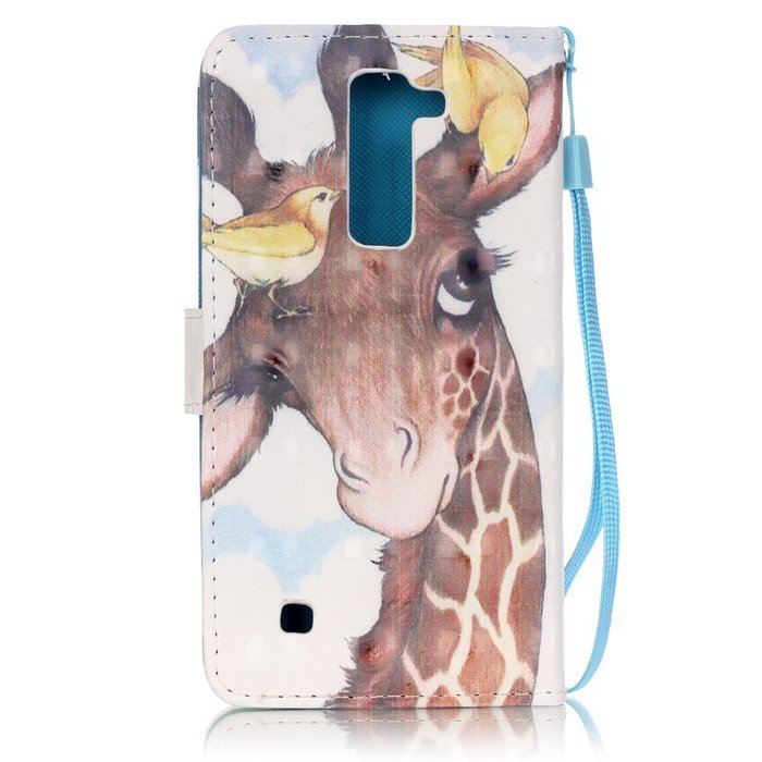 LG K7 Case,LG Tribute 5 Case,Yaheeda [3D Colored Drawing] [Flip Fit] Premium PU Leather Card-Slots Cash-Slots... N37