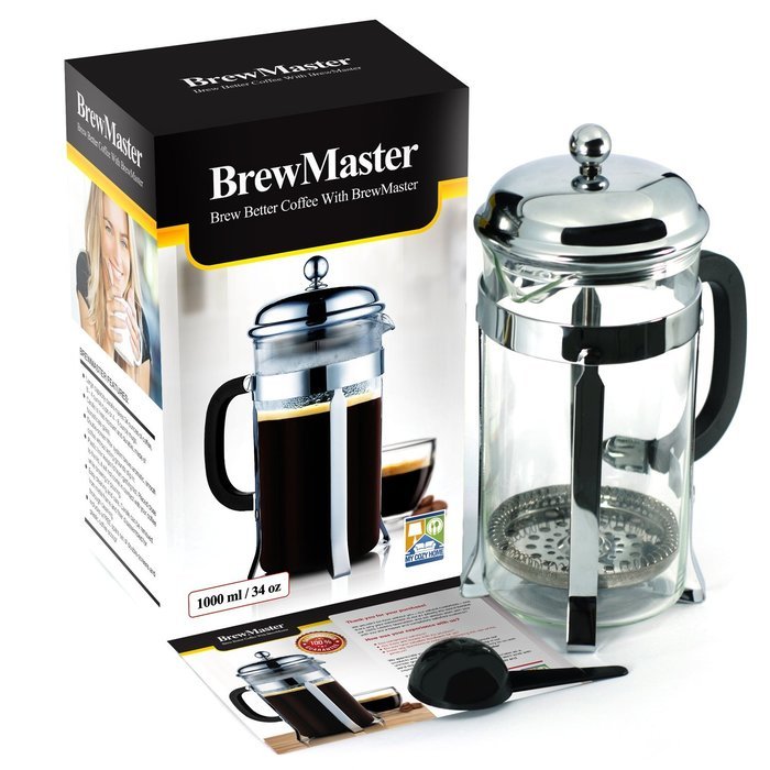 French Press &ndash; Premium Quality - Coffee, Tea & Expresso Maker - Easy Cleaning, Double Screen Filter System, Glass... N2