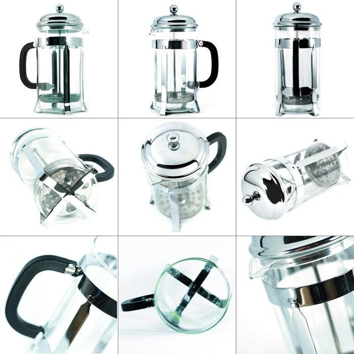 French Press &ndash; Premium Quality - Coffee, Tea & Expresso Maker - Easy Cleaning, Double Screen Filter System, Glass... N3
