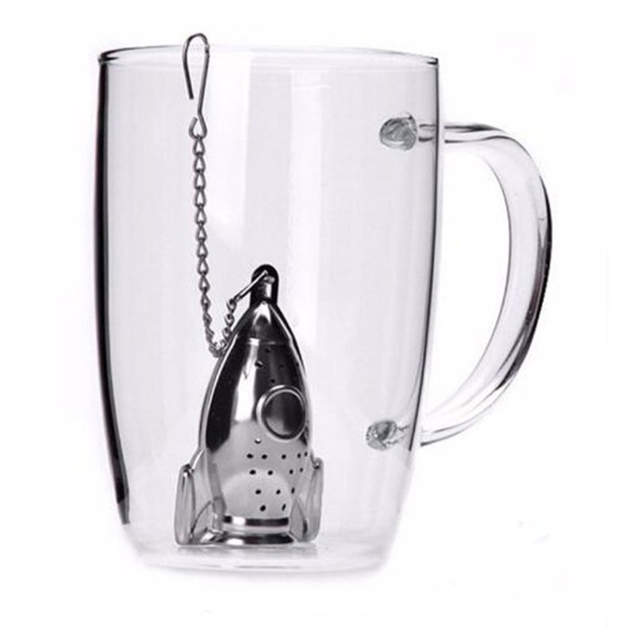 1Pcs Tea Infuser Rocket Tea Infuser Diffuser Loose Leaf Strainer Stainless Steel Spice Filter Tea Tool