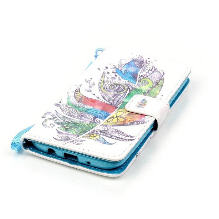 LG K7 Case,LG Tribute 5 Case,Yaheeda [3D Colored Drawing] [Flip Fit] Premium PU Leather Card-Slots Cash-Slots... N43