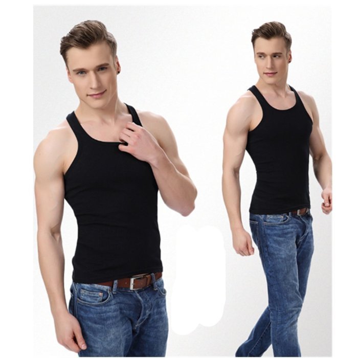 KAKA(TM) Men's Fashion Vest Bottoming Sport Vest Shirt-Gray(L) N6
