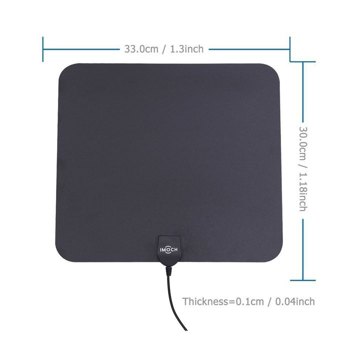 Digital TV Antenna indoor, Imoch Amplified HDTV Antenna 50 Mile Range with Amplifier Signal Booster for UHF VHF... N2