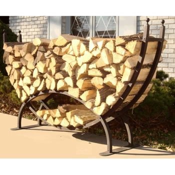 8' Crescent Firewood Rack