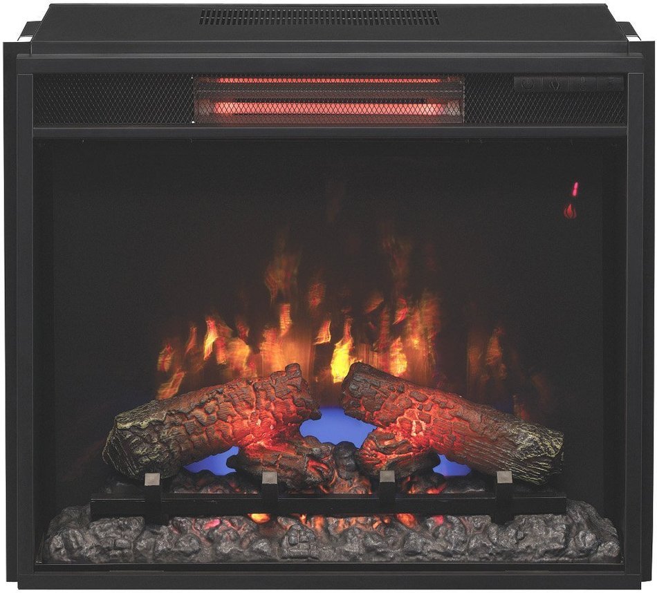 ClassicFlame Corinth Wall or Corner Infrared Electric Fireplace Media Center in Burnished Walnut - 23DE1447-W502 N2