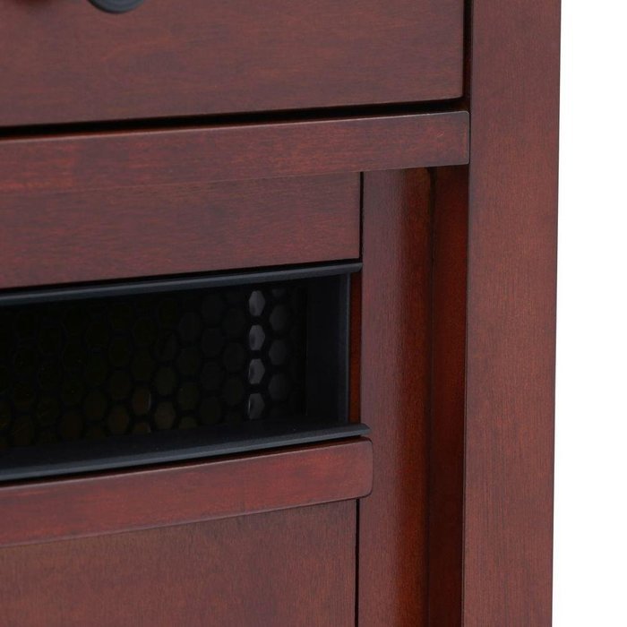 Duraflame 1500-Watt Electric Infrared Quartz Portable Heater with Drawer and Remote Control - Cherry N4