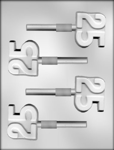 CK Products 2-Inch Number 25 Sucker Chocolate Mold