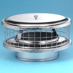 HomeSaver 11310 Stainless Steel HomeSaver Pro 6" Stainless Steel Chimney Cap for Solid Pack Factory-