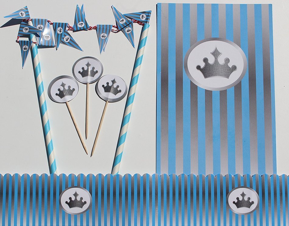 Angel - 25 Cupcake Toppers, 1 Cake Topper/ Bunting, 1 Cake Frill N3