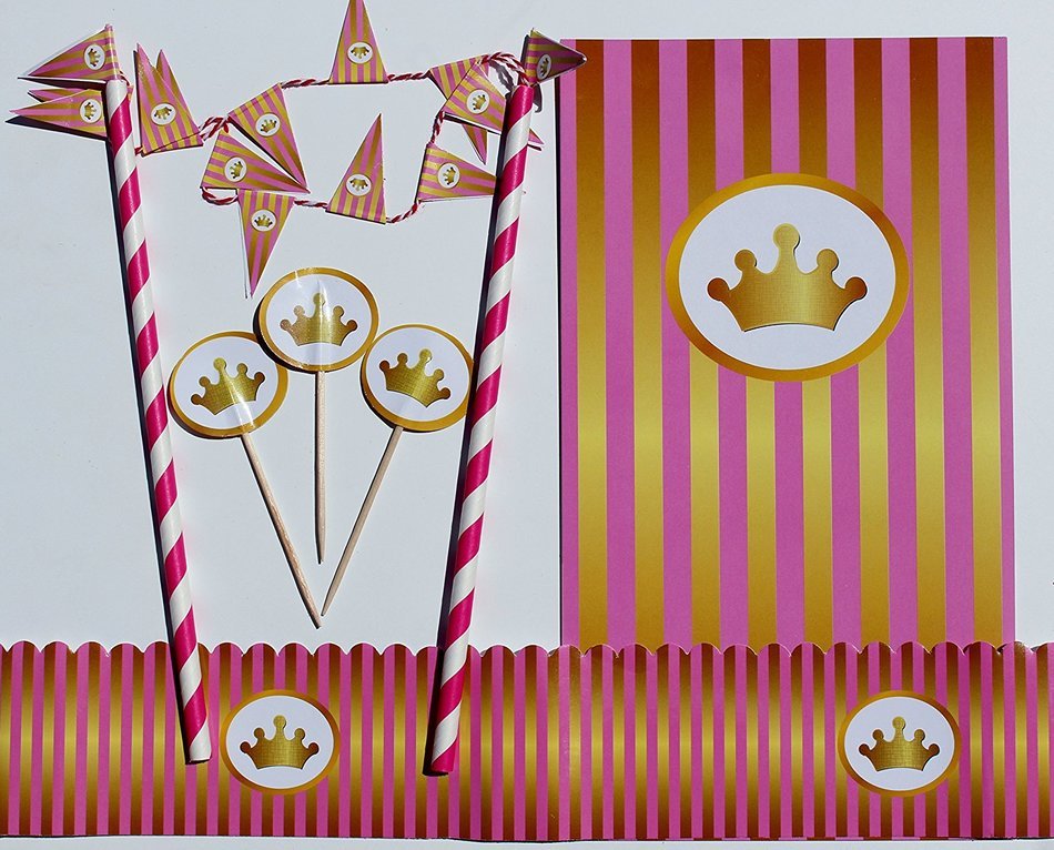 Angel - 25 Cupcake Toppers, 1 Cake Topper/ Bunting, 1 Cake Frill N4