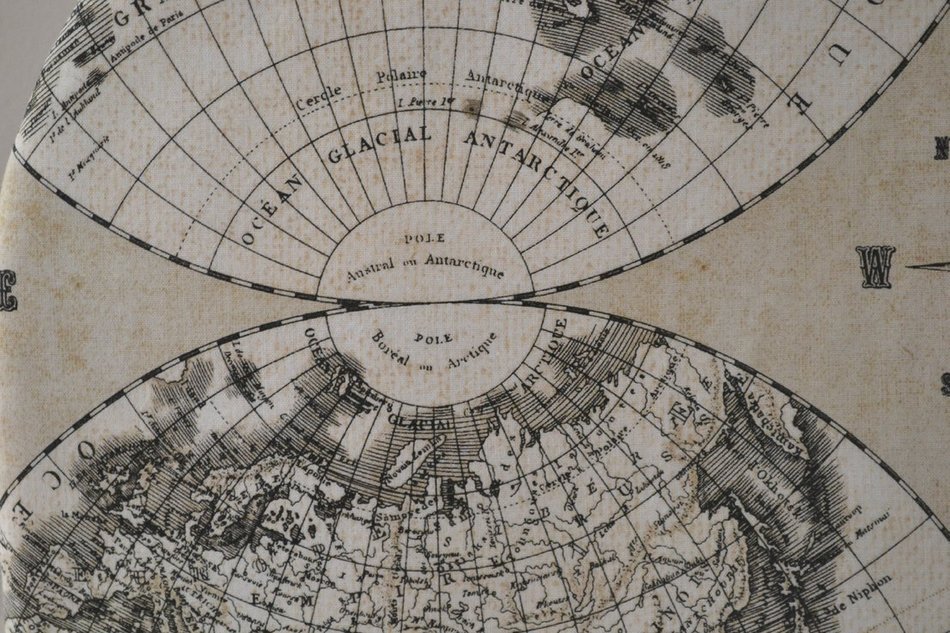 Voyage of the Beagle Explorer's Tea Cozy - Nautical Antique Map Print With Compass and the World - Medium Only