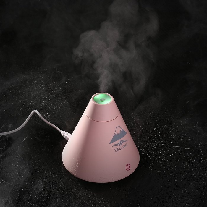 ATIDY USB Mini Desktop Humidifier Cool-mist Personal Humidifier In Volcano Design With Touch Sensitive Switch... N6