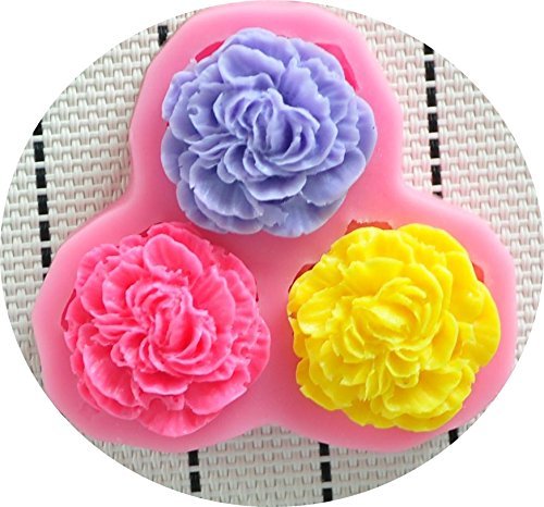 Carnation Flowers Shaped Mini Silicone Mold Sugar Craft Tools Chocolate Moulds Bakeware
