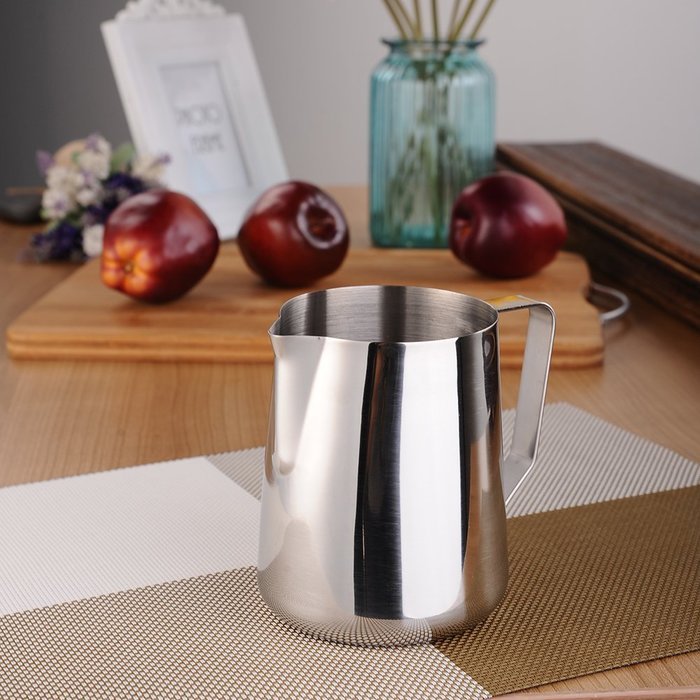 Samber 900 ML Steaming Pitcher Stainless Steel Milk Coffee Latte Frothing Garland Cup (with Volume Markings)