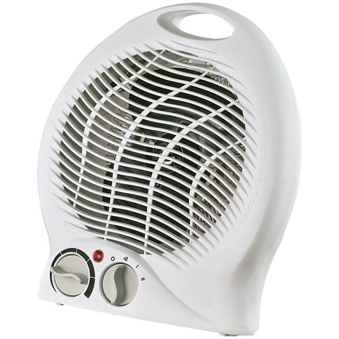 Portable Space Heater 2-Speed Thermostat Fan 3 Heat Setting Thermal Cut-off Safety Device Bedroom Living Room