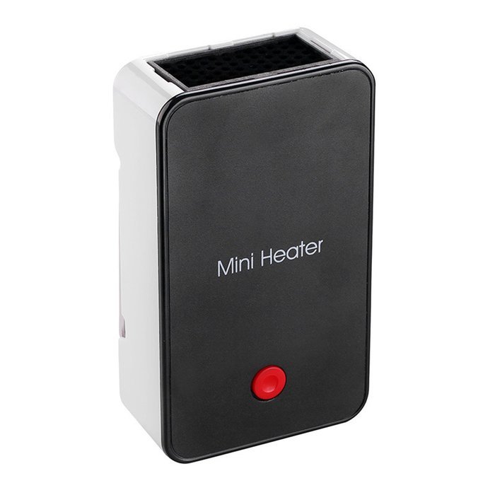 Willcome Portable Safety Energy-saving Mini Heater Desktop Electric Fan Heater, Black N12