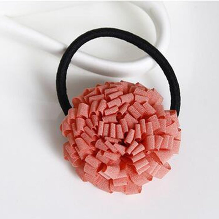 Yaheeda 3pcs Girl's Hair Bands Rubber Band Flower Decorated Hair Rope