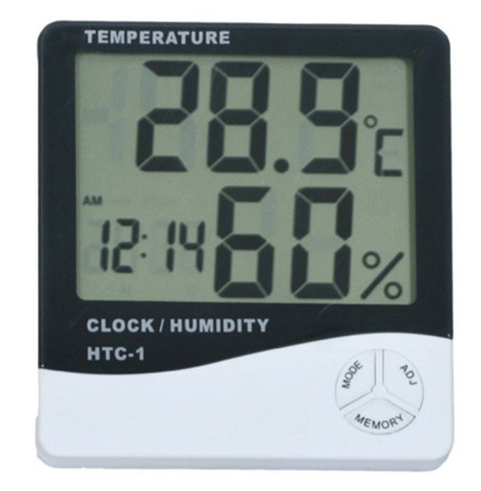 Thermometer Indoor Digital LCD Hygrometer Temperature Humidity Meter Alarm Clock N3