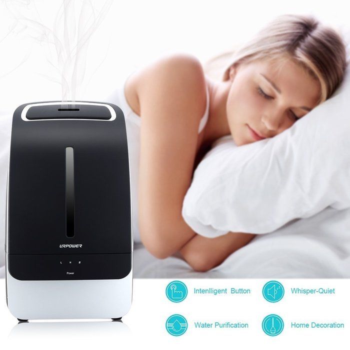 URPOWER Humidifier, 5L Large Capacity Whisper-quiet Operation Cool Mist Ultrasonic Humidifier Waterless Auto Shut-off... N5