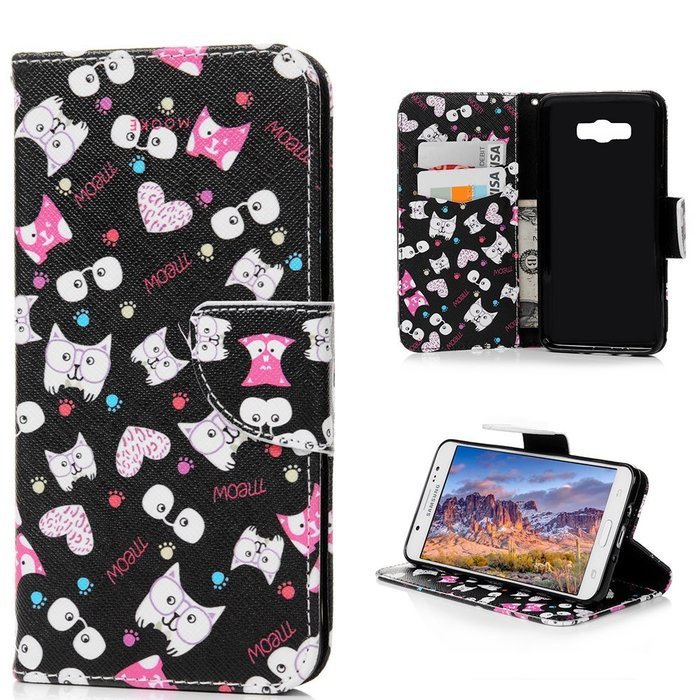 Galaxy J7 Case,Samsung Galaxy J7 Case (2016 Version) - Wallet Flip Stand Case PU Leather Case with Shockproof... N21