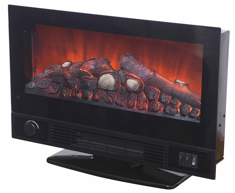 22" Contemporary Electric Fireplace with Remote & Stand By Solaire N4