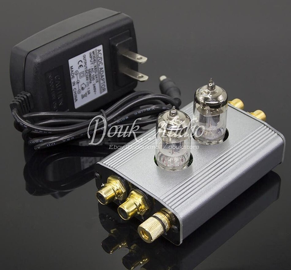 Douk Audio 6J1 Tube Phono Preamp MM RIAA Turntable HiFi Class A ...